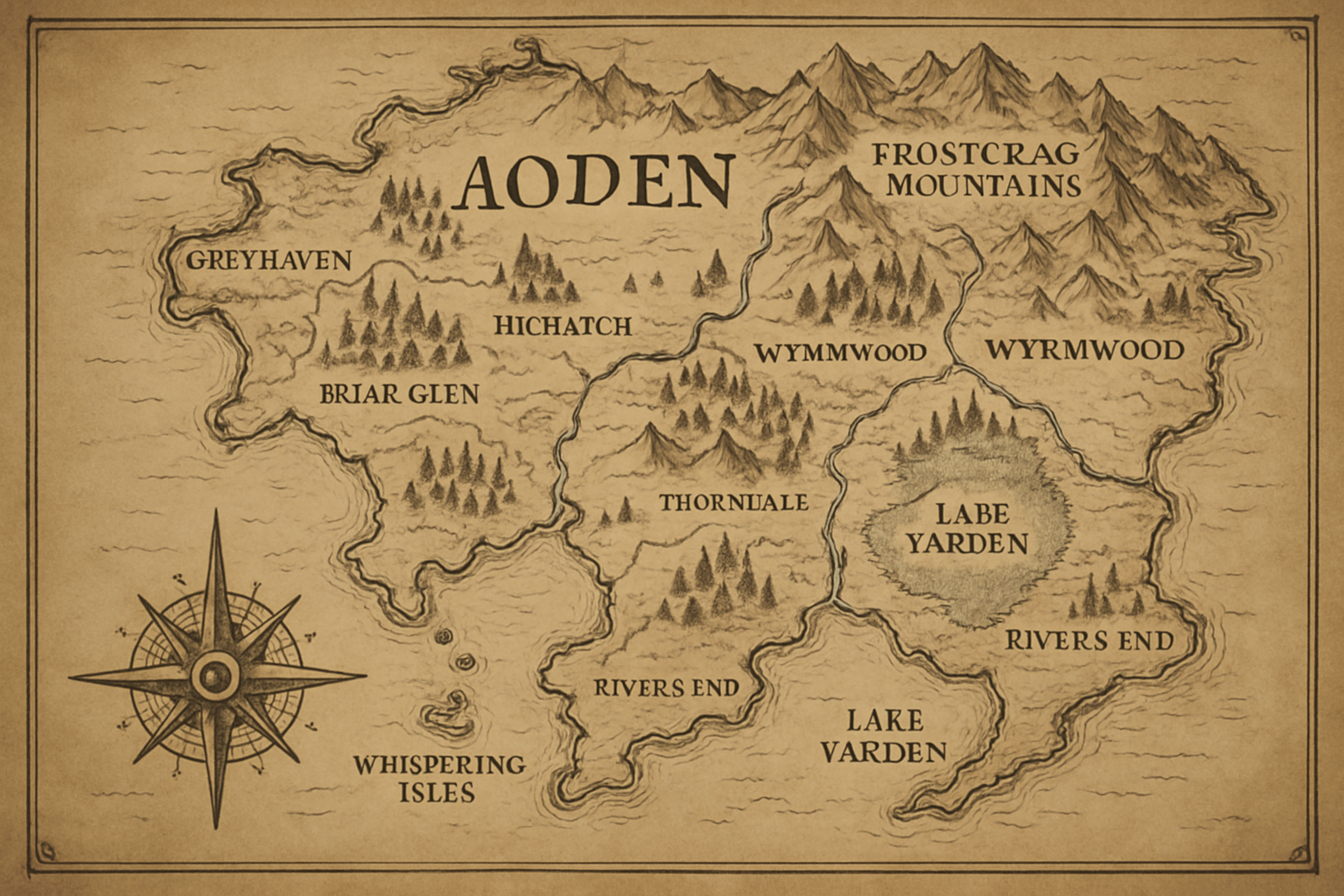 Aoden Map Illustration